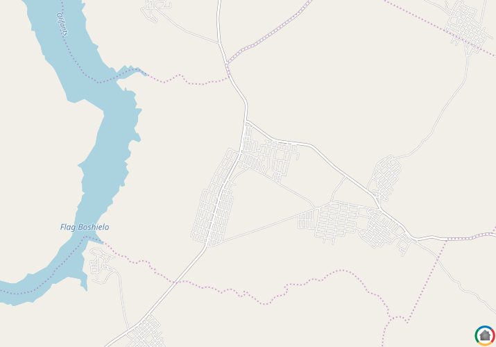 Map location of Kromdraai